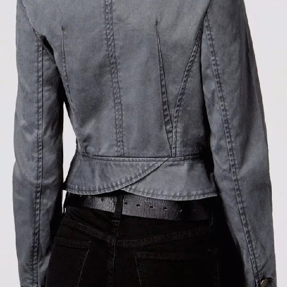 Free People - Shrunken Officer Jacket - Picture 3 of 10